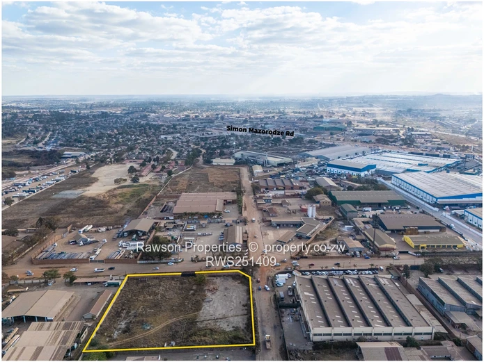 8109 m² Gated Ardbennie Industrial Site on Harare South Main Road